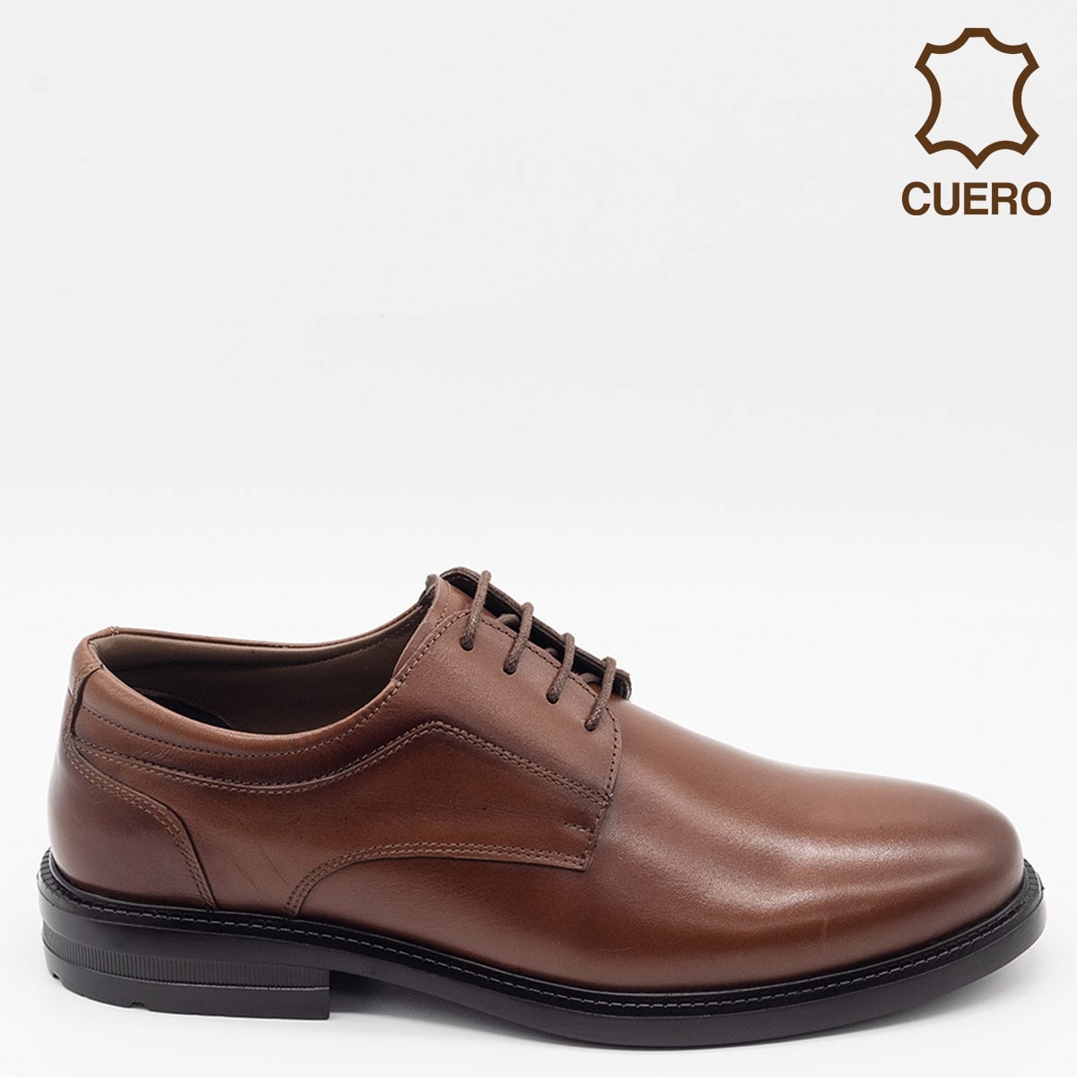ZAPATOS DE VESTIR HOMBRE DAUSS MARRÓN CUERO