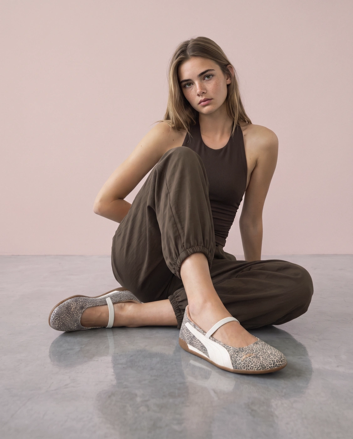 ZAPATILLAS MUJER PUMA URBANAS REPLICATCH BALLET LEO CUERO