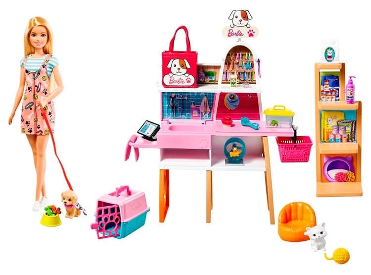 JUGUETE BARBIE TIENDA DE MASCOTAS