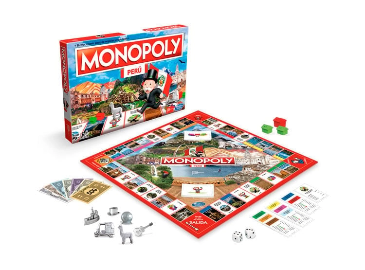 JUEGO MESA HASBRO MONOPOLY PERU