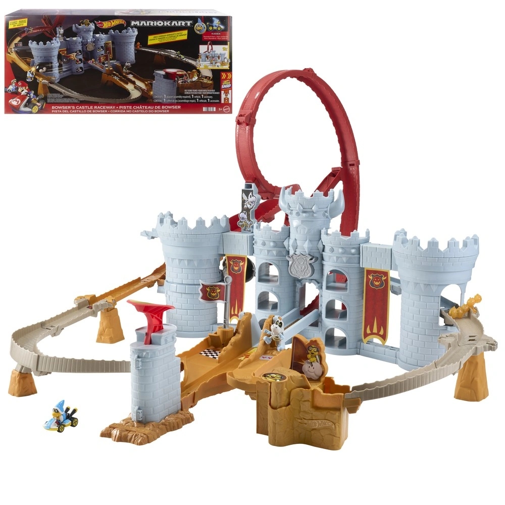 PISTA MARIO KART HOT WHEELS CASTILLO BOWSER CON KAMEK 1