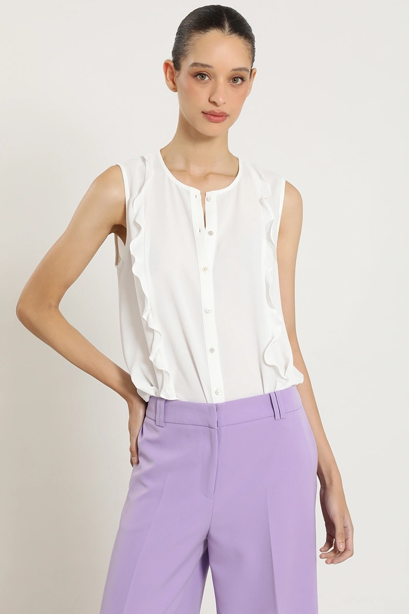 BLUSA SIN MANGAS MUJER LIOLA ROMÁNTICO