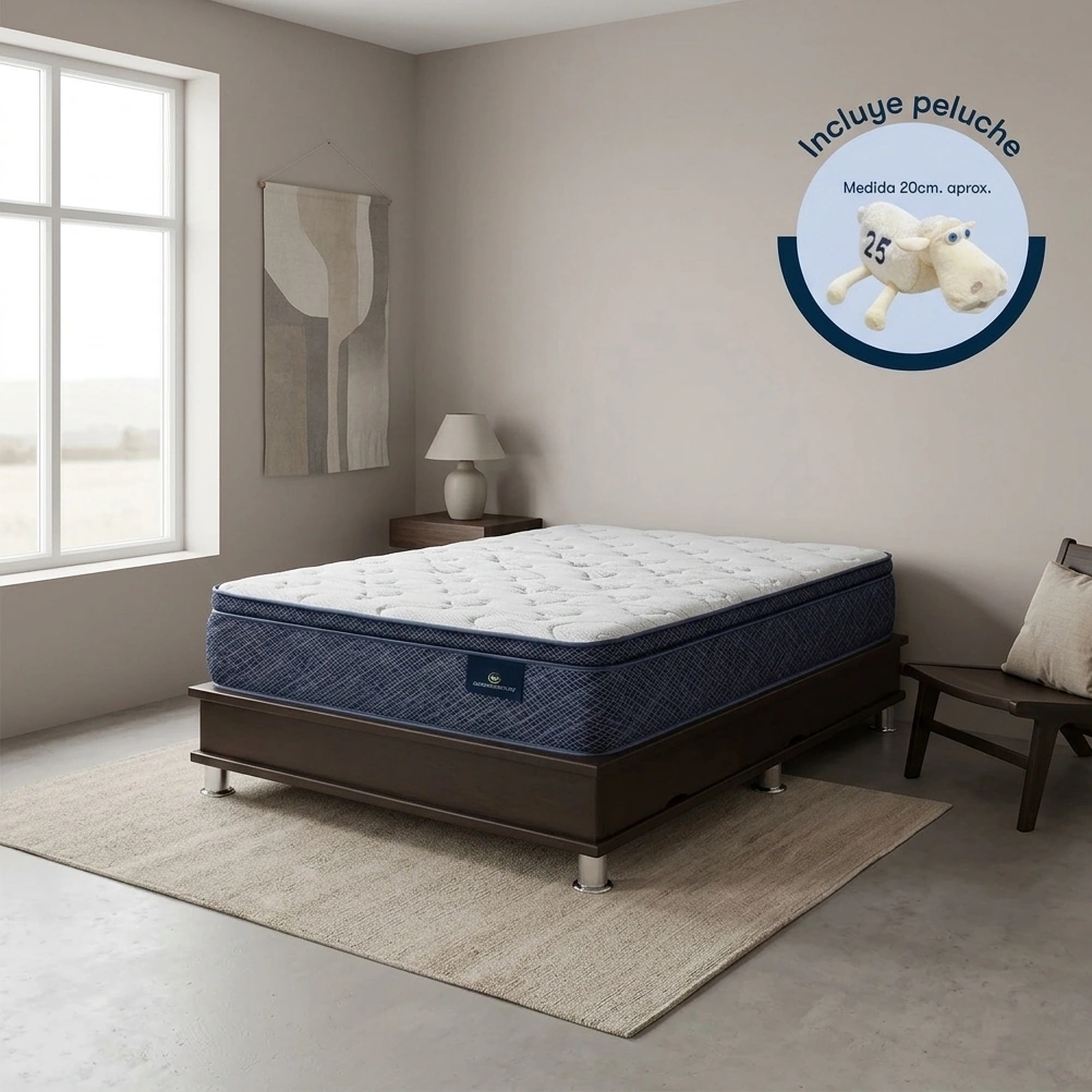 CAMA CON CAJONES SERTA KENYA KING MARRÓN