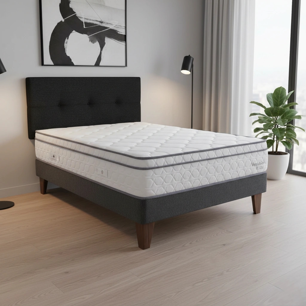 DORMITORIO EUROPEO RIZZOLI VESUBIO 1.5 PLAZAS GRIS