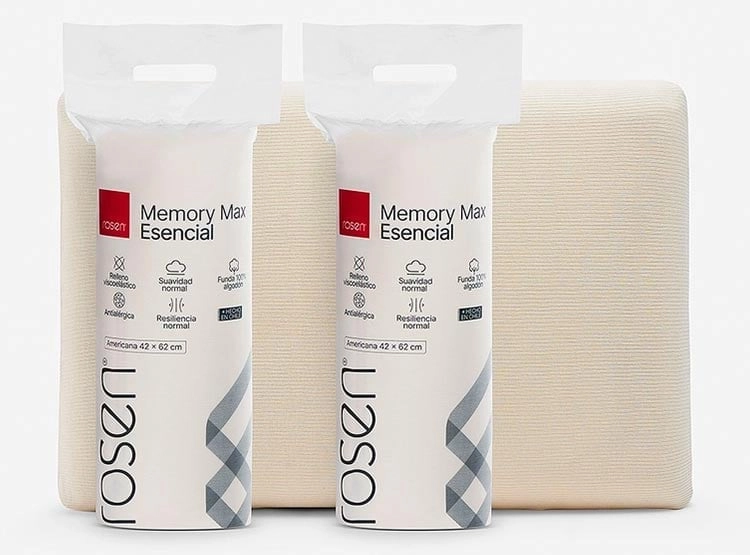 SET X2 ALMOHADA ROSEN MEMORY MAX ESENCIAL AMERICANA