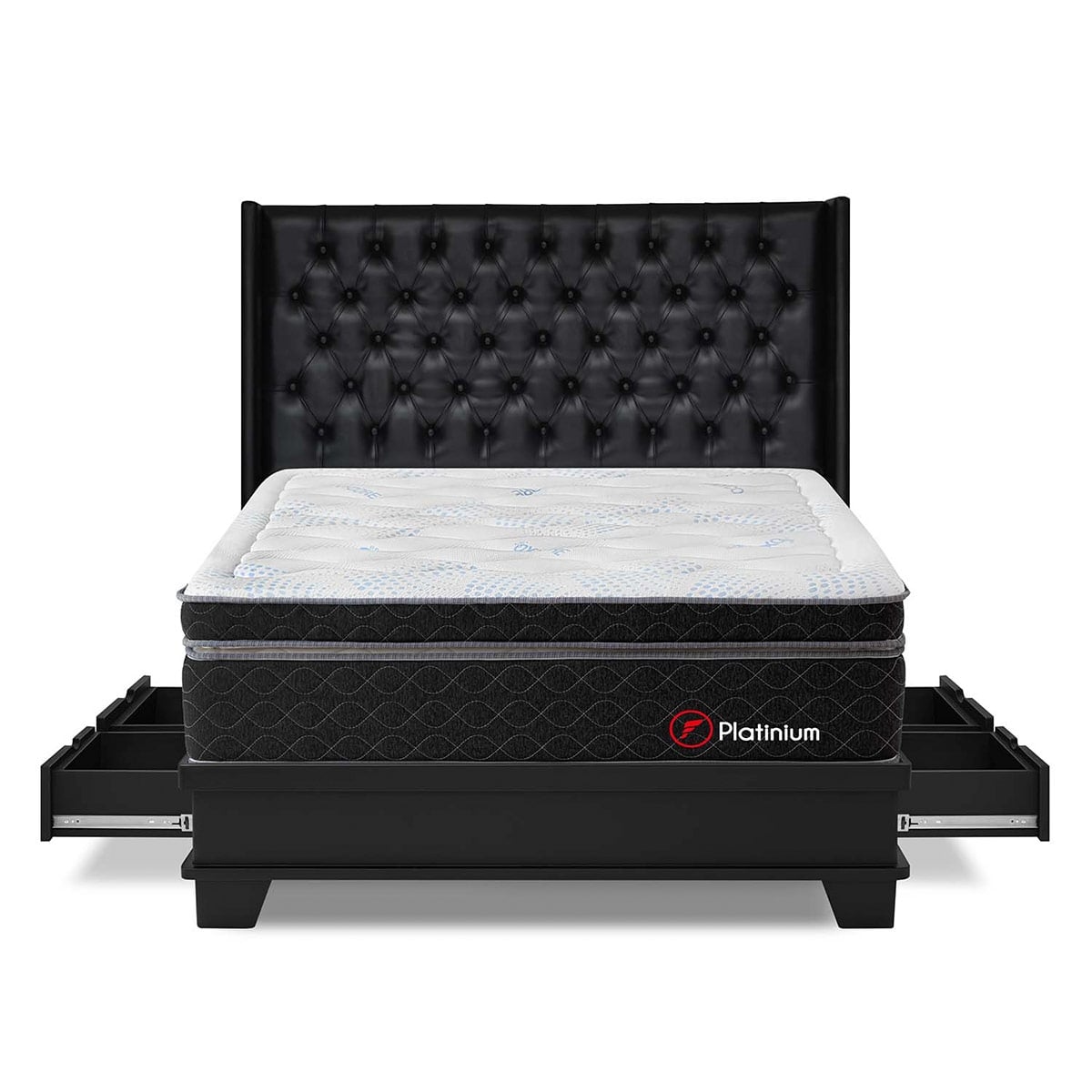 DORMITORIO CON CAJONES FORLI PLATINIUM KING