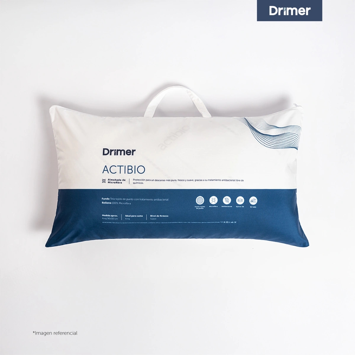 ALMOHADAS DRIMER MICROFIBRA 90X50 CM GRIS