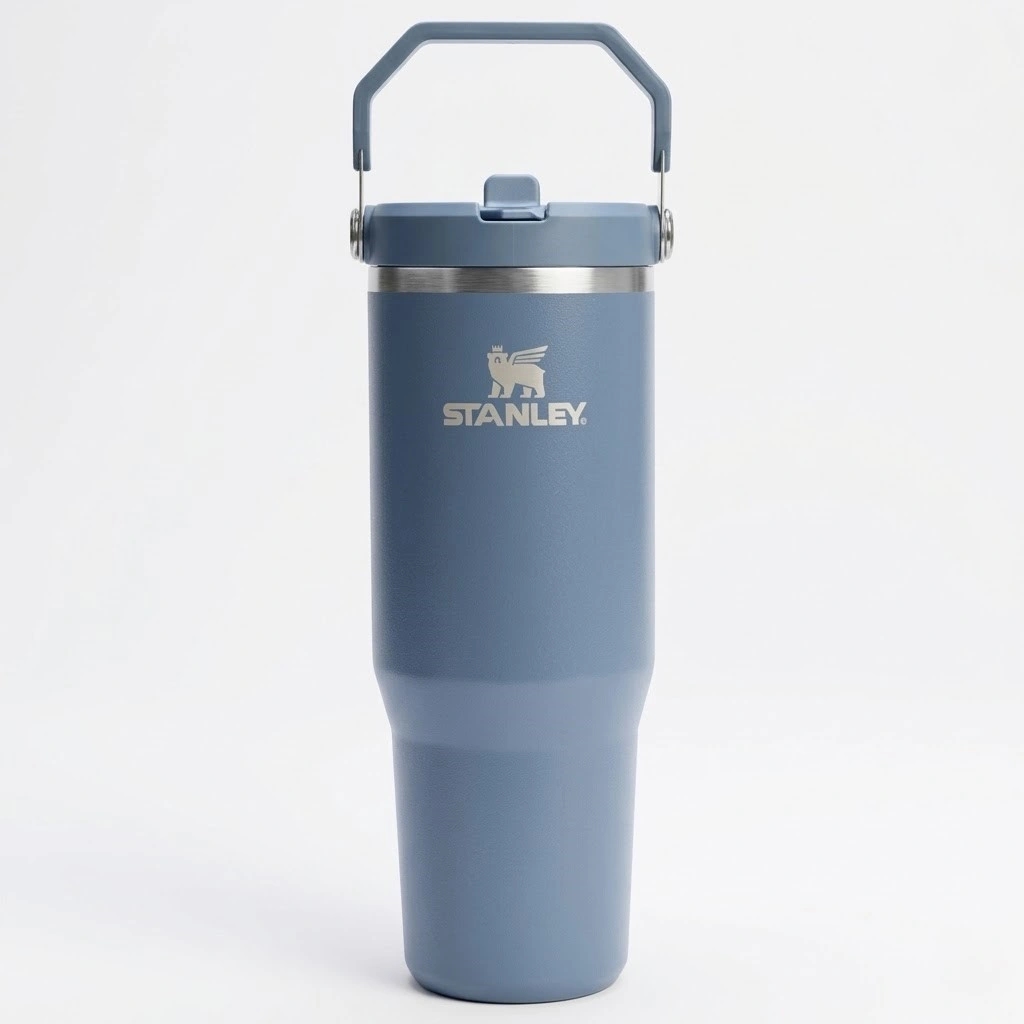 VASO TÉRMICO STANLEY ICEFLOW FLIP STRAW PETROL 887 ML